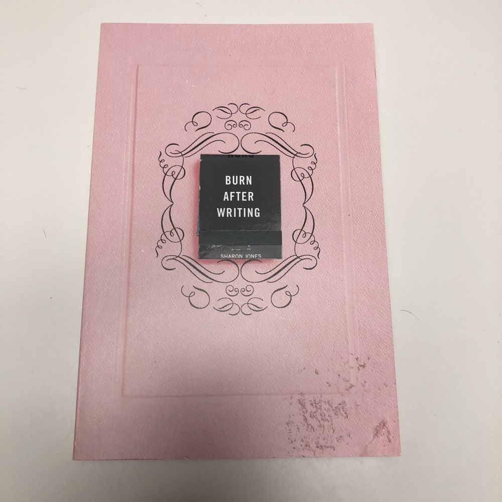 Burn After Writing Book - Brand New. Never used.